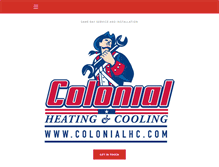 Tablet Screenshot of colonialhc.com